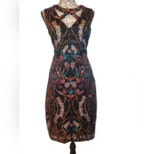 Guess Elegant Multicolor Sleeveless Dress Size:14